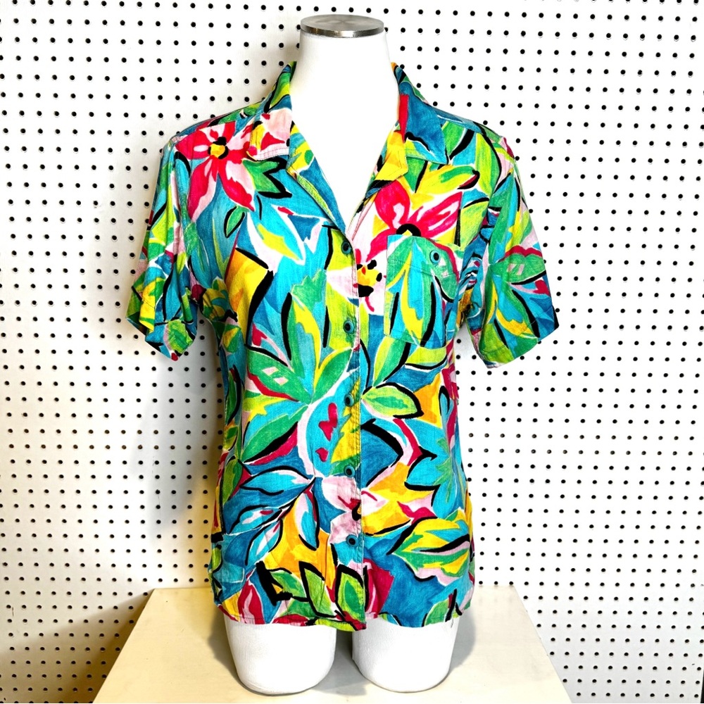 Vintage | Be Basic Essentials Tropical Floral But… - image 1